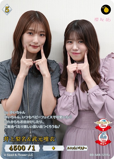 井上梨名&武元唯衣(R+) 【BB-S46-121R+】